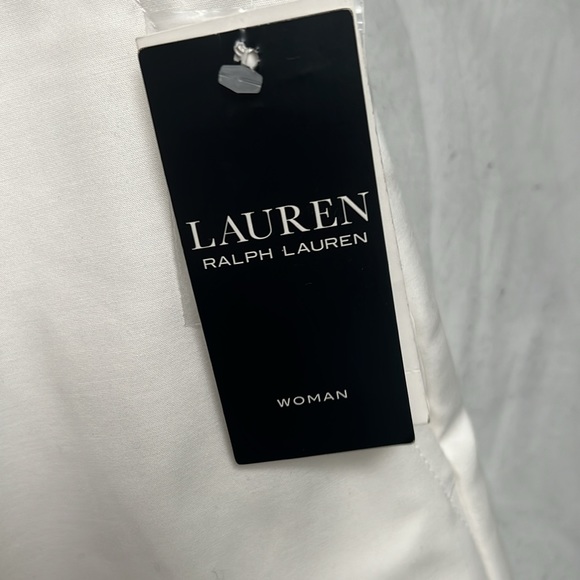 NWT Ralph Lauren Double-Faced Stretch-Cotton Pleat Shorts. Size 18W - Picture 5 of 7